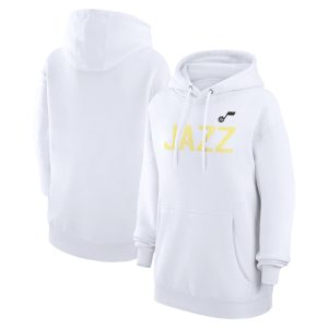 G III 4Her by Carl Banks Enchanting Utah Jazz Women's White Dot Print Pullover Hoodie Trending now! Grab this hot jersey while you can.
