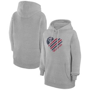 G III 4Her by Carl Prime Banks Washington Wizards Women's Heather Gray Heart Pullover Hoodie Join the elite! Get this exclusive jersey.