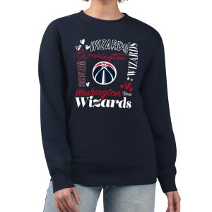 G III 4Her by Carl Fantastic Banks Washington Wizards Women's Navy Collage Team Graphic Fleece Pullover Sweatshirt Best - selling! Order this popular jersey before it's out of stock.