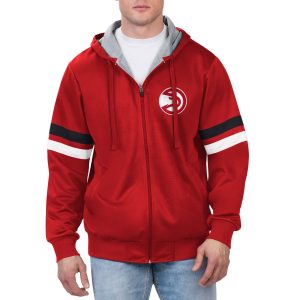 G III Sports by Carl Fabulous Banks Atlanta Hawks Red Contender Full Zip Hoodie Jacket Team spirit! Show it off with this awesome jersey.