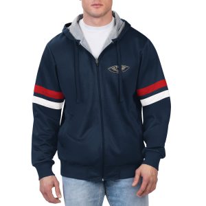 G Fabulous III Sports by Carl Banks New Orleans Pelicans Navy Contender Full Zip Hoodie Jacket Trending now! Grab this hot jersey while you can.