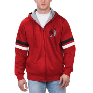 G III Sports by Carl Banks Portland Trail Phenomenal Blazers Red Contender Full Zip Hoodie Jacket Fan favorite! Join thousands who love this premium jersey.