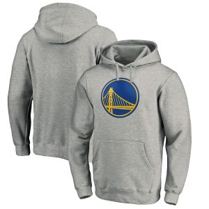 Golden State Warriors Fabulous Heather Gray Primary Logo Pullover Hoodie Sports enthusiasts