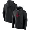 Houston Rockets Black Top - notch Primary Logo Pullover Hoodie Don't be left out! Get this stylish jersey and show your team pride.