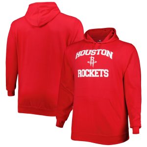 Houston Rockets Red Big & Tall Heart & Soul Pullover Admirable Hoodie Proven quality! Invest in this reliable jersey.