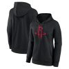 Houston Rockets Exquisite Women's Black Primary Logo Pullover Hoodie Sports fans
