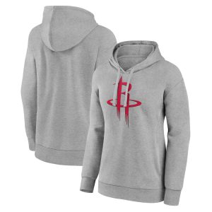 Houston Rockets Women's Gray Primary Logo Pullover Distinguished Hoodie Flash sale! Snag this great jersey at a discounted price.