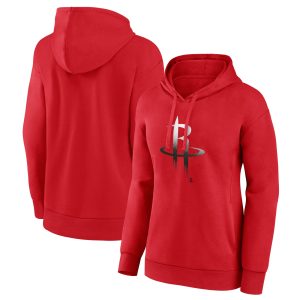 Houston Rockets Women's Red Exquisite Gradient Logo Pullover Hoodie Gift idea! Surprise a sports fan with this amazing jersey.