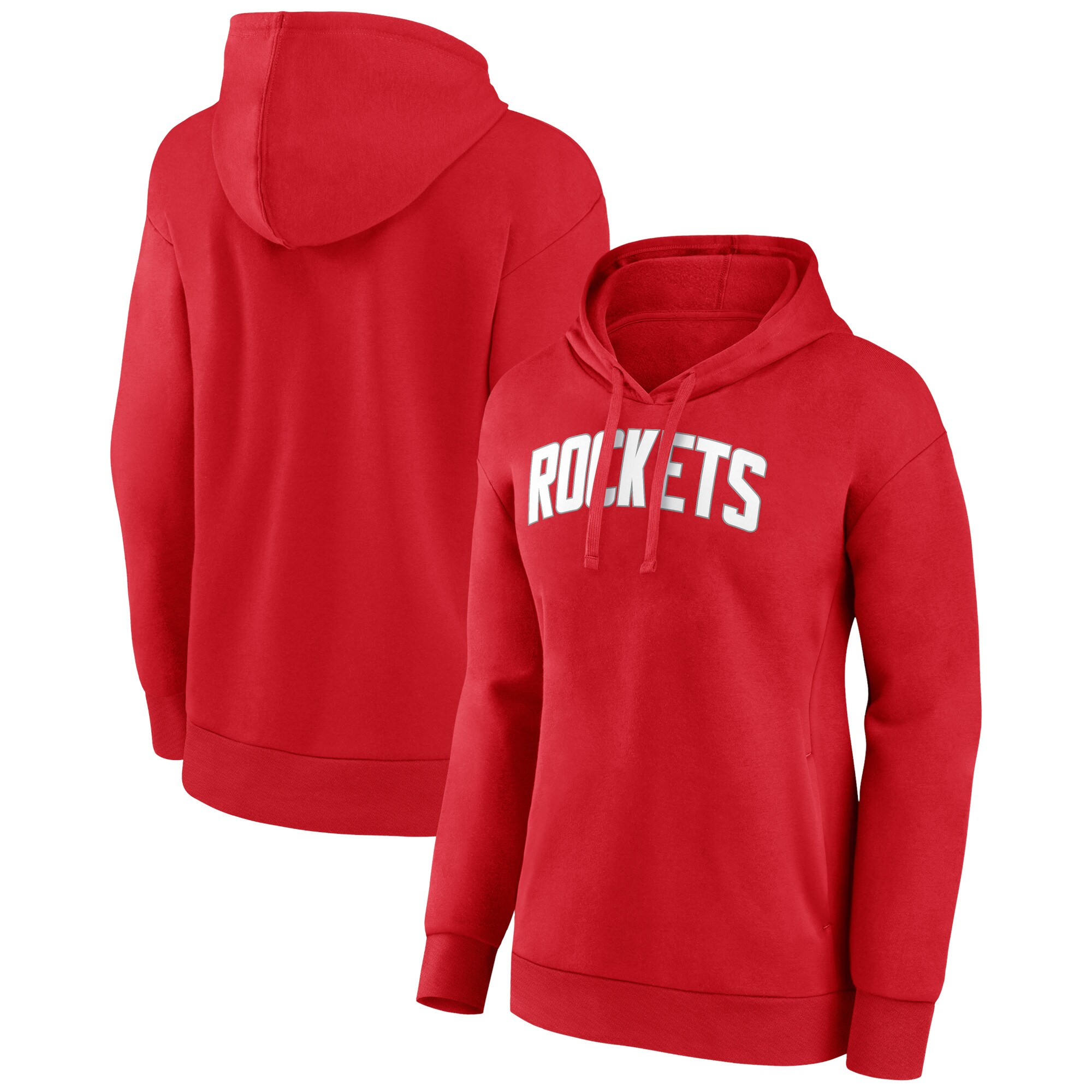 Houston Rockets Women's Red Fabulous Wordmark Alt Pullover Hoodie Flash sale! Snag this great jersey at a discounted price.