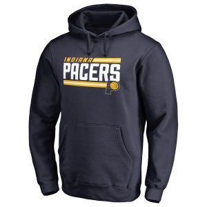 Indiana Top - notch Pacers Navy Onside Stripe Pullover Hoodie High - demand item! Order this sought - after jersey immediately.