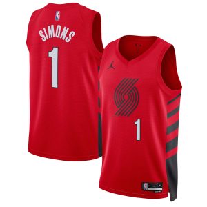 Jordan Brand Anfernee Simons Portland Trail Blazers Fabulous Unisex Red Swingman Jersey Statement Edition Proven quality! Invest in this reliable jersey.