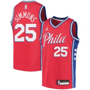 Jordan Brand Striking Ben Simmons Philadelphia 76ers Youth Red 2020/21 Swingman Player Jersey Statement Edition Exclusive design! Own a jersey like no other.