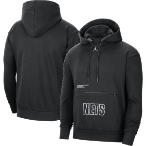 Jordan Brand Classy Brooklyn Nets Black Courtside Statement Edition Pullover Hoodie Last chance! Grab this awesome jersey before it's gone for good.