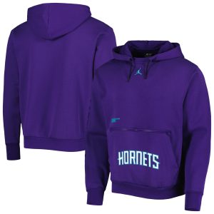 Jordan Brand Charlotte Fantastic Hornets Purple Courtside Statement Edition Pullover Hoodie Unbeatable style! Get this stylish jersey now.