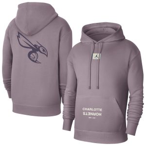 Jordan Brand Charlotte Hornets Purple Courtside Statement Edition Pullover Hoodie Top - notch Flash sale! Snag this great jersey at a discounted price.