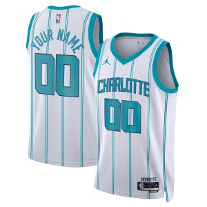 Jordan Brand Charlotte Hornets Unisex White Unique Swingman Custom Jersey Association Edition Customizable! Personalize this great jersey.