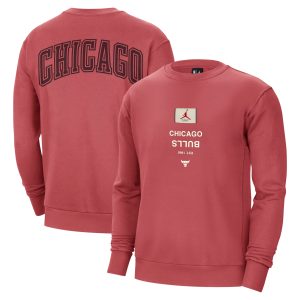 Jordan Brand Chicago Bulls Red Courtside Statement Edition Fantastic Heavyweight Pullover Sweatshirt Exclusive design! Own a jersey like no other.