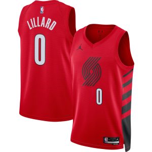 Jordan Brand Damian Admirable Lillard Portland Trail Blazers Unisex Red Swingman Jersey Statement Edition Proven quality! Invest in this reliable jersey.
