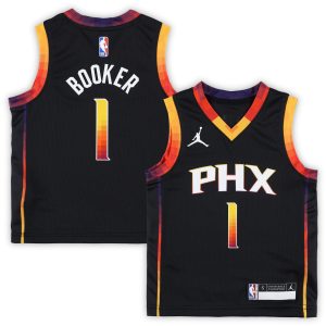 Jordan Stunning Brand Devin Booker Phoenix Suns Preschool Black 2022/23 Swingman Jersey Statement Edition Collector's item! A rare addition to any collection.