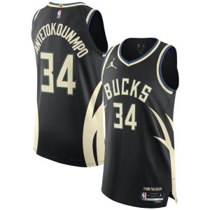 Jordan Brand Giannis Antetokounmpo Milwaukee Bucks Black Authentic Player Jersey Statement Dashing Edition Trending now! Grab this hot jersey while you can.