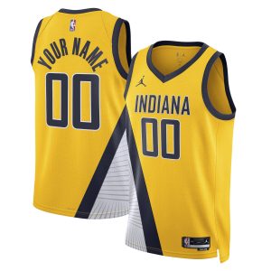 Jordan Brand Indiana Pacers Unisex Yellow 2022/23 Classy Swingman Custom Jersey Statement Edition Sports enthusiasts