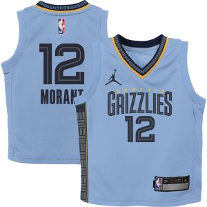 Jordan Brand Ja Morant Stylish Memphis Grizzlies Preschool Light Blue 2022/23 Statement Edition Jersey Join the elite! Get this exclusive jersey.