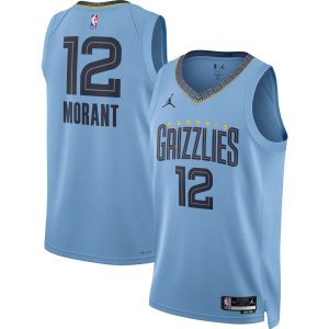 Jordan Brand Ja Morant Memphis Grizzlies Unisex Light Notable Blue Swingman Jersey Statement Edition Exclusive design! Own a jersey like no other.