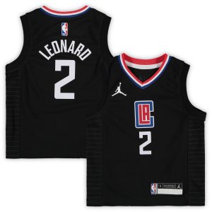 Jordan Brand Kawhi Leonard Gorgeous LA Clippers Preschool Black 2020/21 Fast Break Replica Jersey Statement Edition Sports fans