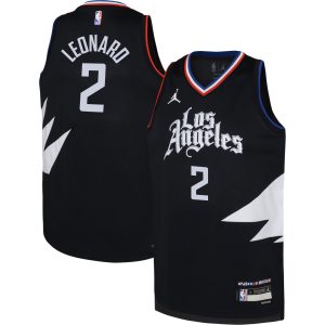 Jordan Brand Kawhi Leonard LA Clippers Youth Black Stunning Swingman Jersey Statement Edition Time - sensitive! Order now before the deal expires.