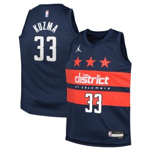 Jordan Brand Kyle Superb Kuzma Washington Wizards Youth Navy Swingman Jersey Statement Edition Limited stock! Be quick and grab this must - have jersey to support your team.