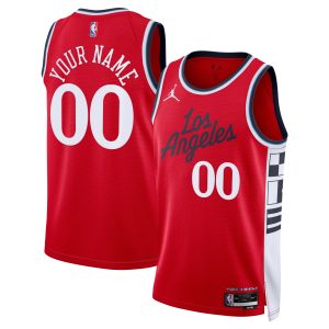 Jordan Brand LA Clippers Unisex Glamorous Red 2024/25 Custom Swingman Jersey Statement Edition Proven quality! Invest in this reliable jersey.