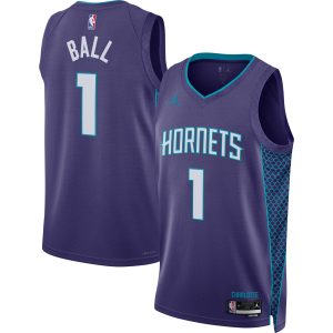 Jordan Brand LaMelo Exceptional Ball Charlotte Hornets Unisex Purple Swingman Jersey Statement Edition Best - selling! Order this popular jersey before it's out of stock.