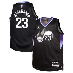 Jordan Brand Lauri Markkanen Utah Jazz Youth Black Stunning Swingman Jersey Statement Edition New arrival! Check out this fresh and exciting jersey.