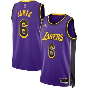 Jordan Brand LeBron James Los Angeles Lakers Unisex Purple Swingman Jersey Statement Edition Outstanding Time - sensitive! Order now before the deal expires.