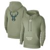 Jordan Brand Milwaukee Bucks Green Courtside Statement Edition Pullover Fabulous Hoodie Sports enthusiasts