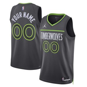 Jordan Brand Minnesota Timberwolves Unisex Black 2022/23 Swingman Custom Admirable Jersey Statement Edition Don't be left out! Get this stylish jersey and show your team pride.