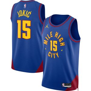 Jordan Brand Nikola Jokic Denver Nuggets Superior Unisex Blue Swingman Jersey Statement Edition Gift idea! Surprise a sports fan with this amazing jersey.