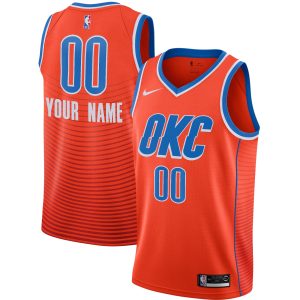 Jordan Brand Oklahoma Refined City Thunder Orange Swingman Custom Jersey Statement Edition Experience luxury! Order this high - end jersey.