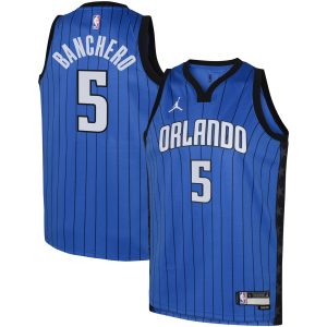 Jordan Brand Charming Paolo Banchero Orlando Magic Youth Royal Swingman Jersey Statement Authentic look! Wear this genuine jersey.