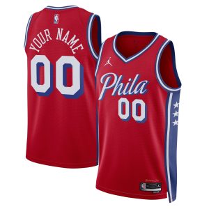 Jordan Brand Philadelphia 76ers Unisex Red 2022/23 Swingman Custom Jersey Superior Statement Edition Limited edition! Don't miss your chance to own this unique jersey.