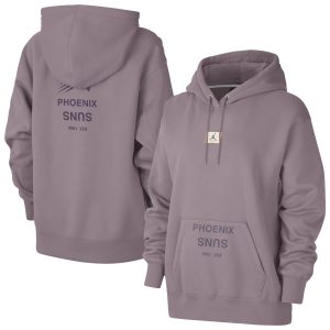 Jordan Brand Phoenix Suns Alluring Women's Purple Courtside Statement Edition Premium Pullover Hoodie Sports fans