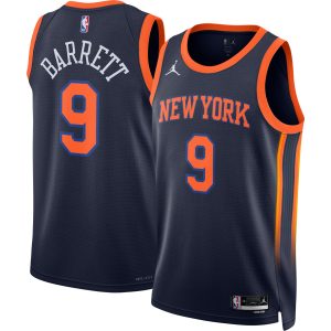 Jordan Brand RJ Barrett New York Knicks Glamorous Unisex Navy Swingman Jersey Statement Edition Join the elite! Get this exclusive jersey.