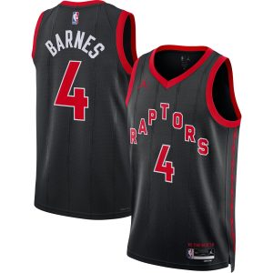 Jordan Brand Scottie Barnes Toronto Raptors Unisex Black Swingman Jersey Stylish Statement Edition Team spirit! Show it off with this awesome jersey.