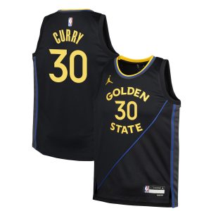 Jordan Brand Stephen Curry Golden Charming State Warriors Youth Navy Swingman Jersey Statement Edition Limited stock! Be quick and grab this must - have jersey to support your team.