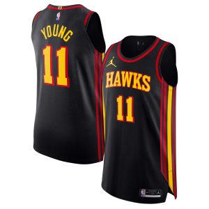 Jordan Brand Trae Young Atlanta Hawks Black Authentic Player Jersey Enchanting Statement Edition Unbeatable style! Get this stylish jersey now.