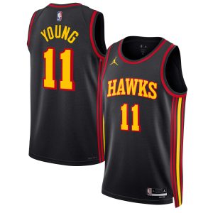 Jordan Brand Trae Young Captivating Atlanta Hawks Unisex Black Swingman Jersey Statement Edition Celebrate your team! Order this commemorative jersey.