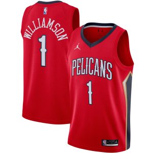 Jordan Brand Zion Williamson New Orleans Pelicans Red 2020/21 Swingman Premium - grade Jersey Statement Edition Stand out from the crowd! Wear this eye - catching jersey.