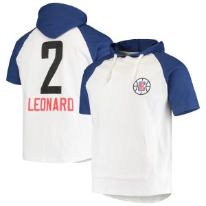 Kawhi Leonard LA Clippers White/Royal Player Classy Raglan Pullover Hoodie Customizable! Personalize this great jersey.