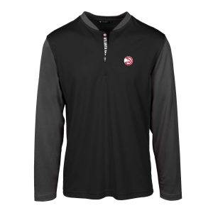 Levelwear Atlanta Hawks Black Spector Insignia Core Quarter Zip Pullover Enchanting Top Collectors