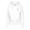 Levelwear Atlanta Hawks Women's Distinguished White Gardinia Core Logo Full Zip Hoodie Sports enthusiasts